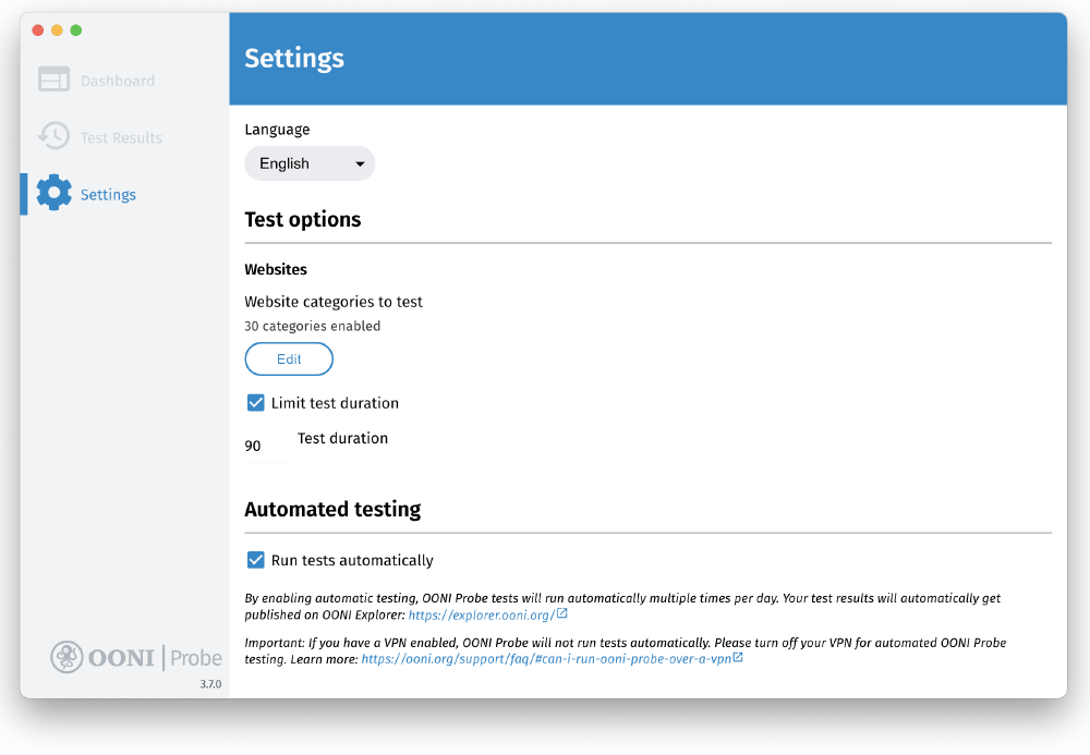 Automated testing enabled Automated testing enabled